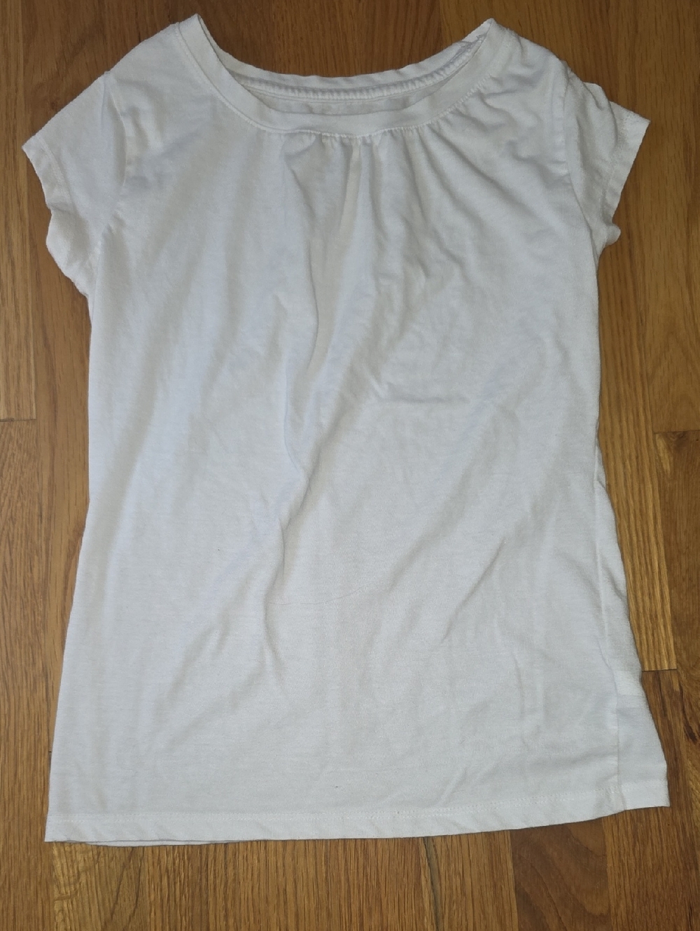 French Toast White School Tee with Printed Label